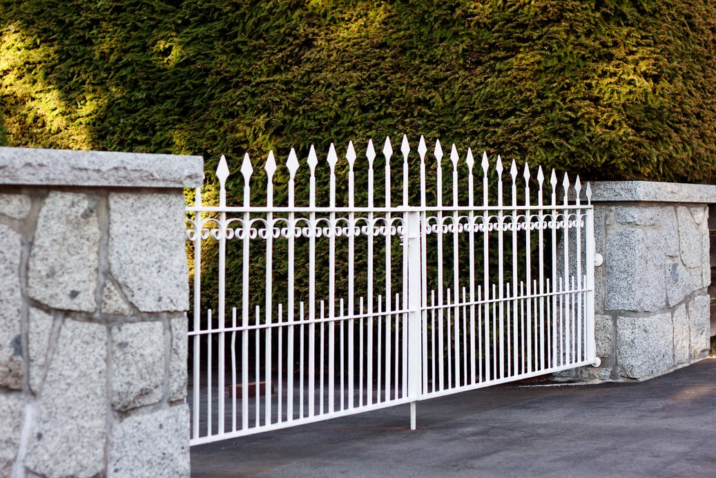 White Metal Gate