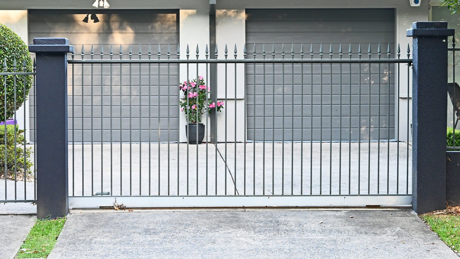 Metal entrance gate